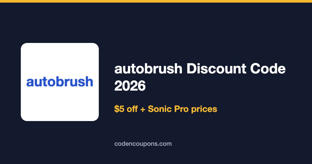 autobrush Discount Code 2026: $5 Off Plus Sonic Pro Bundle Prices