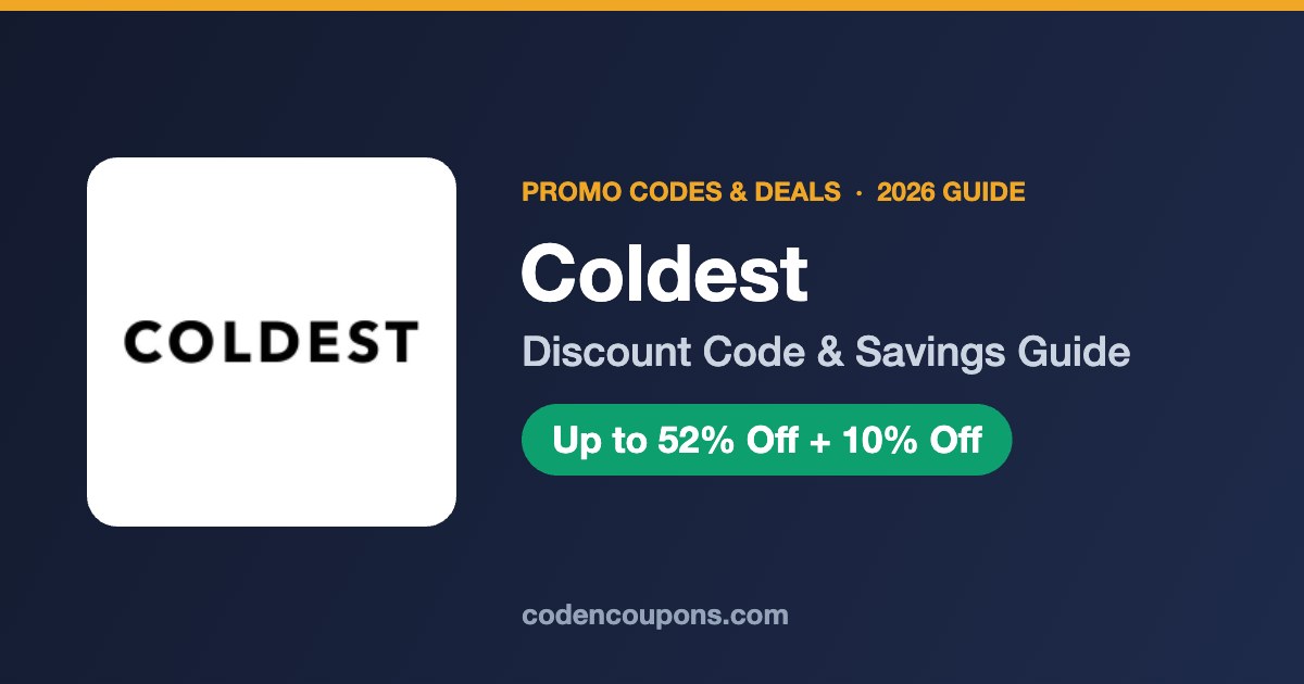 Coldest Discount Code 2026: Up to 52% Off Bottles, Tumblers and Gear