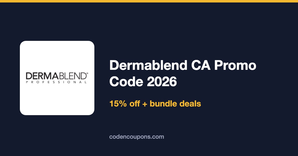 Dermablend CA Promo Code 2026: 15% Off, Bundles and Canadian Prices