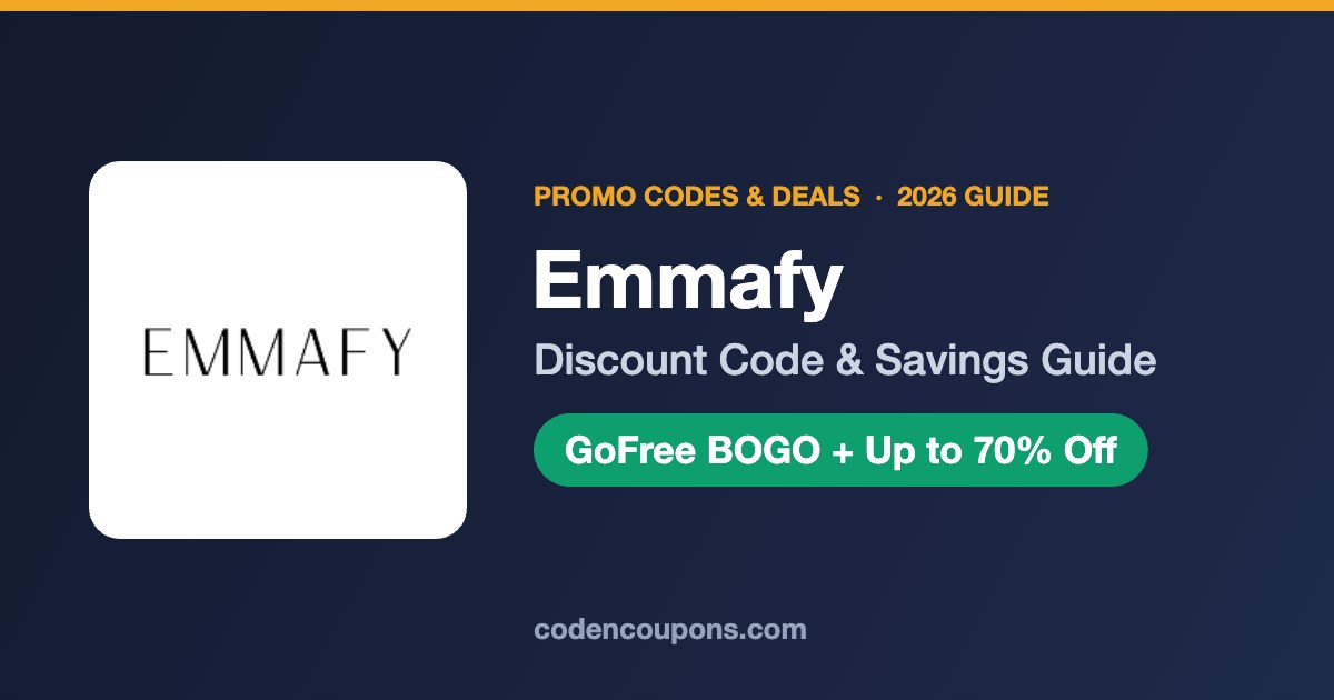 Emmafy Promo Code 2026: GoFree BOGO, 50% Off Deals and 10% Off Code
