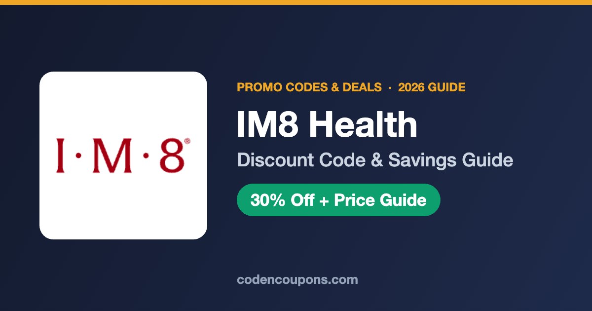 IM8 Health Discount Code 2026: Save 30% on Subscriptions + 10% Off