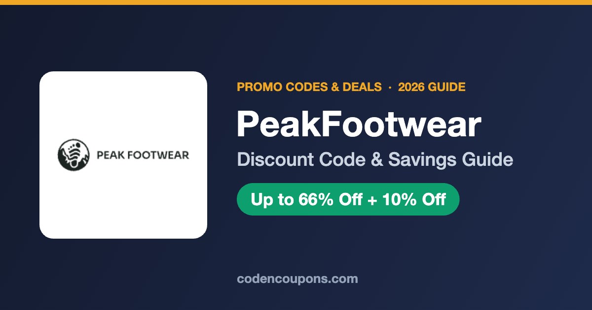 PeakFootwear Promo Code 2026: Barefoot Shoes Up to 66% Off