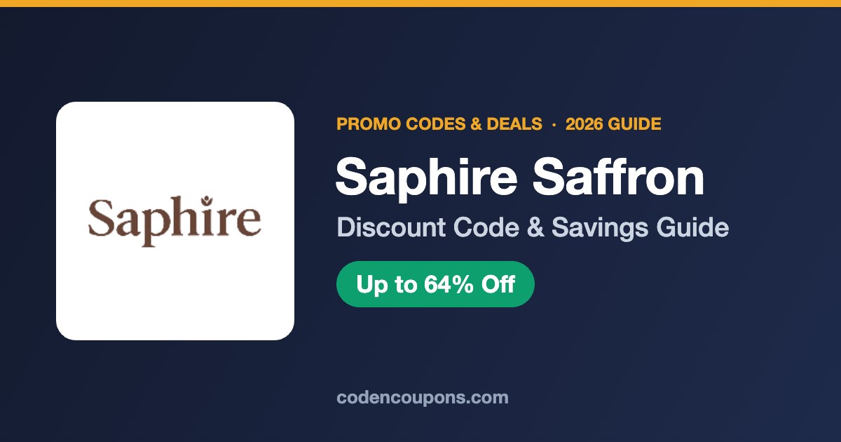 Saphire Saffron Promo Code 2026: Gummies, Prices and Up to 64% Off