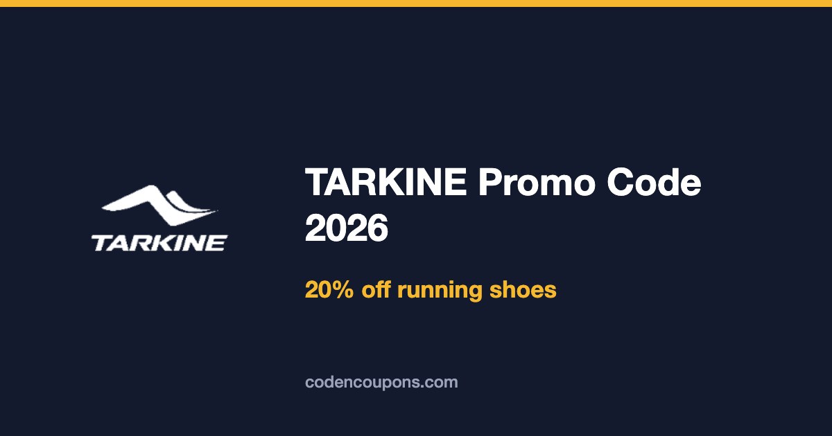 TARKINE Promo Code 2026: 20% Off Running Shoes, RE-RUN Deals and More